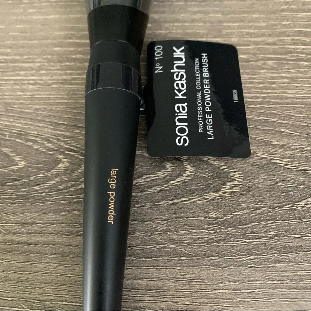 Sonia Kashuk Number 100 Large Powder Brush Black New Professional